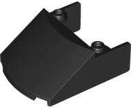 Lego (N) ~ Windscreen 5 x 4 x 1 2/3 ~ [Black]