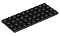 Lego (N) ~ Plate 4 x 10 ~ [Black]