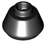Lego NEW - Cone 1 1/2 x 1 1/2 x 2/3 Truncated~ [Black]