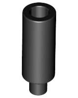Lego (N) ~ Minifigure Utensil Candle ~ [Black]