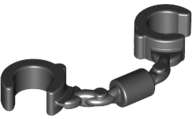 Lego (N) ~ Minifigure Utensil Handcuffs ~ [Black]