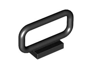 Lego (N) ~ Bar 1 x 4 x 2 ~ [Black]