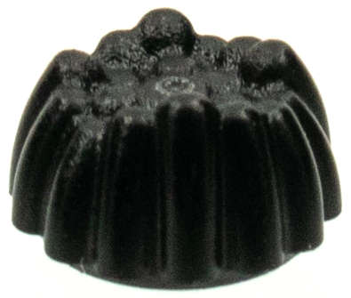 Lego (N) ~ Minifigure Hair Small Stud Size Spiky Tuft ~ [Black]