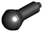Lego (N) ~ Minifigure Utensil Microphone ~ [Black]