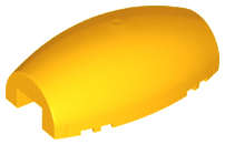 Lego (N) ~ Windscreen 10 x 6 x 3 Bubble Canopy Double Tapered with Square Fr ~ [Bright Light Orange]