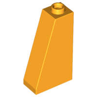 Lego (N) ~ Slope 75 2 x 1 x 3 - Hollow Stud ~ [Bright Light Orange]