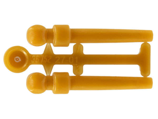 Lego (N) ~ Minifigure Utensil Wand 2 on Sprue ~ [Pearl Gold]