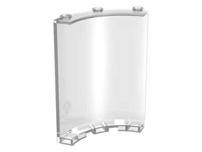 Lego (N) ~ Cylinder Quarter 4 x 4 x 6 ~ [Trans-Clear]