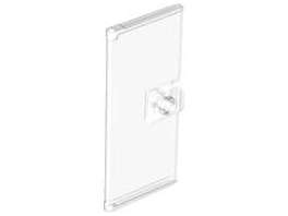 Lego (N) ~ Door 1 x 3 x 6 with Stud Handle ~ [Trans-Clear]
