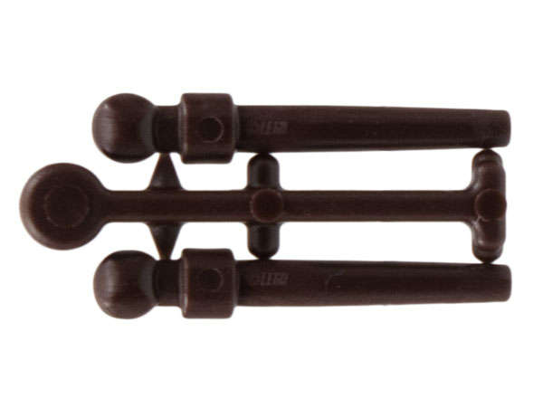 Lego (N) ~ Minifigure Utensil Wand 2 on Sprue ~ [Dark Brown]