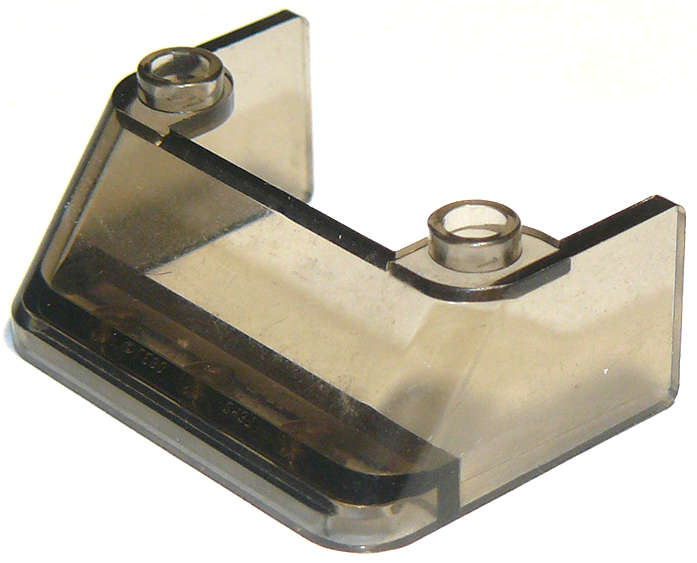 Lego (N) ~ Windscreen 3 x 4 x 1 1/3 with 2 Studs on Top ~ [Trans-Brown]