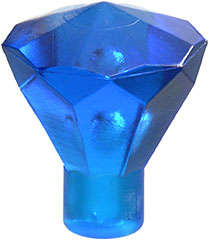 Lego (N) ~ Rock 1 x 1 Jewel 24 Facet ~ [Trans-Dark Blue]