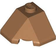 Lego (N) ~ Wedge 2 x 2 (Slope 45 Corner) ~ [Medium Nougat]