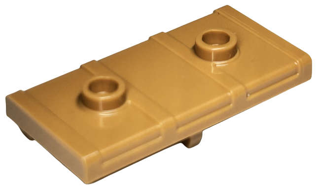 Lego (N) ~ Container Treasure Chest Lid Flat ~ [Medium Nougat]