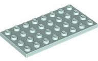 Lego (N) ~ Plate 4 x 8 ~ [Light Aqua]