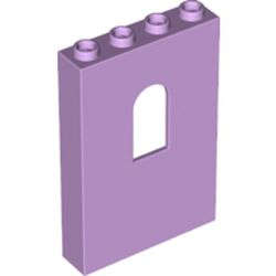 Lego (N) ~ Panel 1 x 4 x 5 Wall with Window ~ [Lavender]