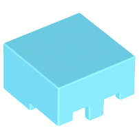 Lego NEW - Minifigure Headgear Helmet Rectangular (Minecraft)~ [Medium Azure]