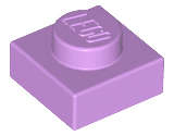 Lego (N) ~ Plate 1 x 1 ~ [Medium Lavender]