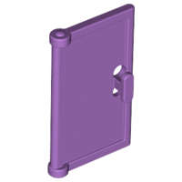 Lego (N) ~ Door 1 x 2 x 3 with Vertical Handle Mold for Tabless Frames ~ [Medium Lavender]