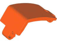 Lego (N) ~ Technic Panel Curved 3 x 5 x 3 ~ [Reddish Orange]