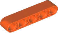 Lego (N) ~ Technic Liftarm Thick 1 x 5 ~ [Reddish Orange]
