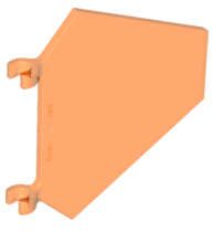 Lego (U) ~ Flag 5 x 6 Hexagonal ~ [Trans-Neon Orange]