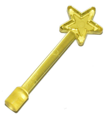 Lego NEW - Minifigure Utensil Magic Wand~ [Trans-Yellow]