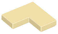 Lego (N) ~ Tile 2 x 2 Corner ~ [Tan]