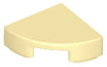 Lego (N) ~ Tile Round 1 x 1 Quarter ~ [Tan]