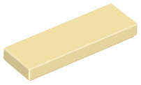 Lego (N) ~ Tile 1 x 3 ~ [Tan]
