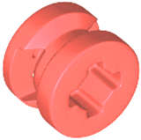 Lego (N) ~ Wheel 8mm D. x 6mm with Slot ~ [Coral]