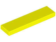 Lego (N) ~ Tile 1 x 4 ~ [Neon Yellow]