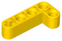 Lego NEW - Yellow Technic Liftarm Modified Bent Thick L-Shape 2 x 4
