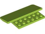 Lego (N) ~ Slope 15 5 x 8 x 2/3 with 12 Recessed Studs ~ [Lime]
