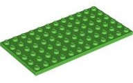 Lego (N) ~ Plate 6 x 12 ~ [Bright Green]