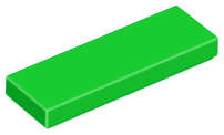 Lego (N) ~ Tile 1 x 3 ~ [Bright Green]