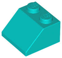 Lego (N) ~ Slope 45 2 x 2 ~ [Dark Turquoise]