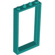 Lego (N) ~ Door Frame 1 x 4 x 6 with 2 Holes on Top and Bottom ~ [Dark Turquoise]