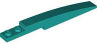 Lego (N) ~ Slope Curved 10 x 1 ~ [Dark Turquoise]
