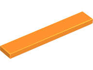 Lego (U) ~ Tile 1 x 6 ~ [Orange]