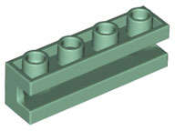 Lego (N) ~ Brick Modified 1 x 4 with Channel ~ [Sand Green]