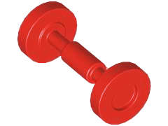 Lego (N) ~ Wheel Skateboard / Trolley ~ [Red]