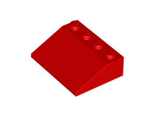 Lego (N) ~ Slope 33 3 x 4 ~ [Red]