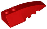 Lego (N) ~ Wedge 6 x 2 Right ~ [Red]