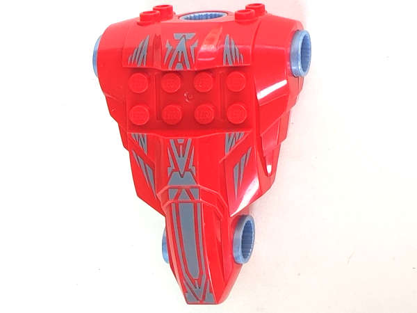 Lego Used - Large Figure Torso KK with Santis Pattern - Series 1~ [Red]