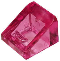 Lego (N) ~ Slope 30 1 x 1 x 2/3 ~ [Trans-Dark Pink]