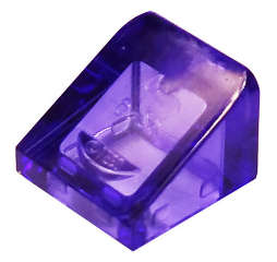 Lego (N) ~ Slope 30 1 x 1 x 2/3 ~ [Trans-Purple]