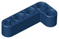 Lego (N) ~ Technic Liftarm Modified Bent Thick L-Shape 2 x 4 ~ [Dark Blue]