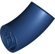 Lego (N) ~ Brick Round 2 x 2 D. 45 degrees Elbow (27.7mm Standing Height) ~ [Dark Blue]