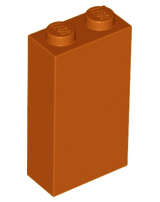 Lego (N) ~ Brick 1 x 2 x 3 ~ [Dark Orange]